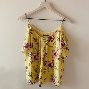 yellow floral top